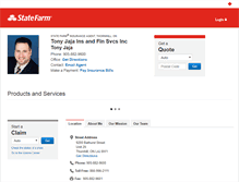 Tablet Screenshot of jajainsurance.com